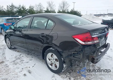 2013 Honda Civic Lx z USA, uszkodzony, nr VIN 2HGFB2F57DH583639